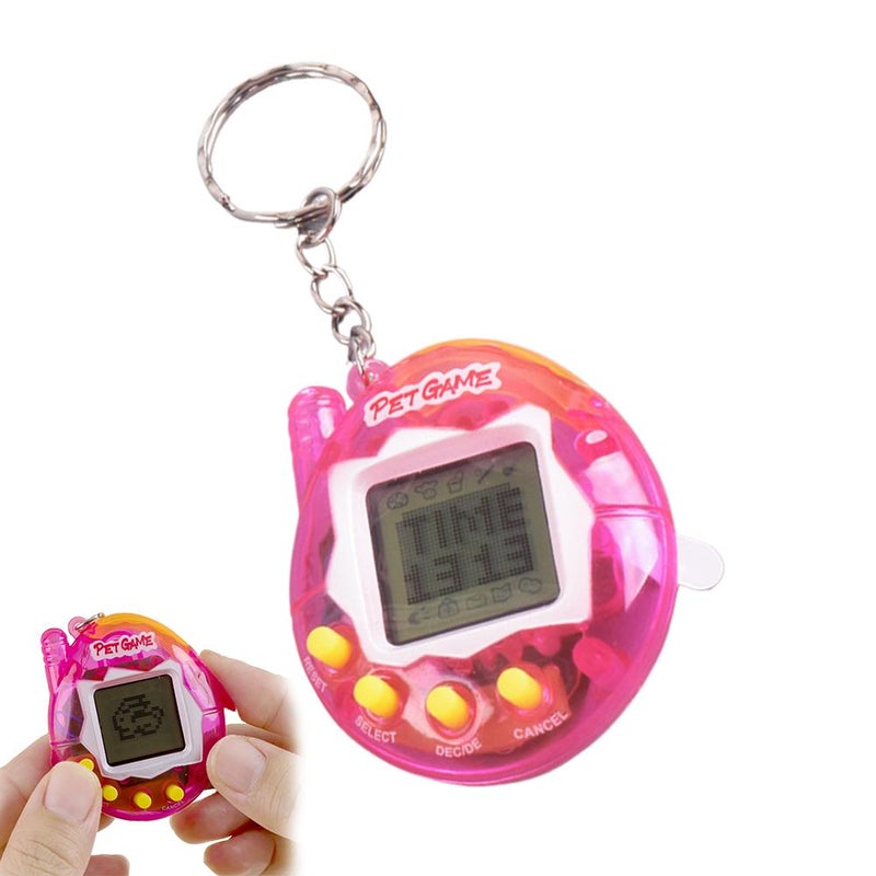 Cross-border electronic pet machine, handheld mini virtual pet raising game console, novelty toy, keychain